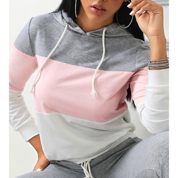 🎉Host Pick🎉 ColorBlock Hooded Top and Pants - Picture 5 of 7